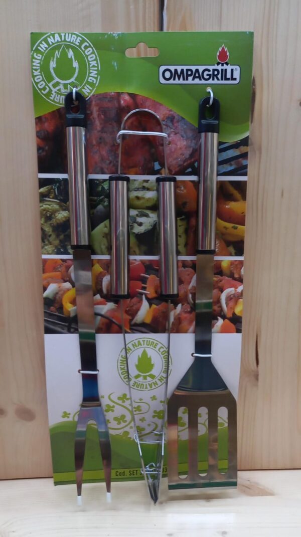 SET BARBECUE 3 PEZZI  OMPAGRILL