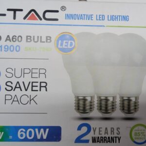 LAMPADA LED 9 W V-TAC 3 PEZZI